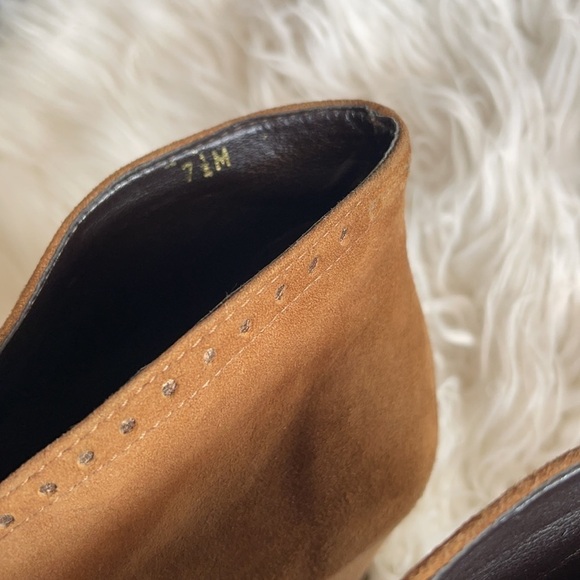 AMALFI BY RANGONI WOMEN’S ANKLE BOOTIES ,Brown,Suede,Size 7.5 - Picture 5 of 10